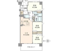 【神奈川県/大和市中央林間】ドレッセ中央林間カレントコート 間取り図
