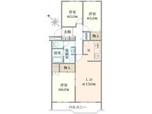 【神奈川県/相模原市南区相模大野】ユニライフ相模大野 間取り図