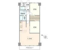 【神奈川県/大和市南林間】ライオンズマンション南林間 間取り図