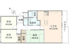 【神奈川県/海老名市上今泉】海老名かしわ台パークハイツ 間取り図