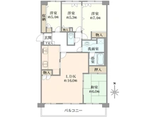 【神奈川県/横浜市青葉区奈良町】モアクレスト玉川学園壱番館 間取り図