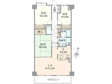 【神奈川県/大和市つきみ野】コスモつきみ野プライムコート 間取り図