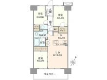 【東京都/町田市小山ヶ丘】リーフィアレジデンス橋本 C棟 間取り図