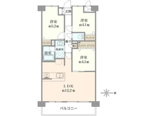 【神奈川県/厚木市恩名】ダイアパレス本厚木第6 間取り図