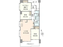 【神奈川県/相模原市中央区相模原】ロアーブル・サン相模原弐番館 間取り図