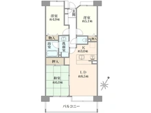 【神奈川県/相模原市南区上鶴間本町】ルイシャトレ町田ヒルズ 間取り図