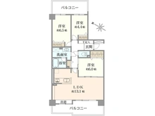 【神奈川県/相模原市南区上鶴間本町】サンヴェール町田グランデュール 間取り図