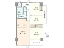 【神奈川県/相模原市中央区鹿沼台】アスティオン鹿沼公園 間取り図