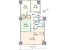 【神奈川県/海老名市上今泉】海老名かしわ台パークハイツ 間取り図