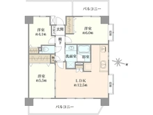 【神奈川県/大和市大和南】大和パーク・ホームズ弐番館 間取り図