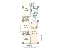 【東京都/町田市原町田】町田ハイツ壱番館 間取り図