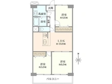 【神奈川県/海老名市下今泉】海老名スカイハイツ 間取り図