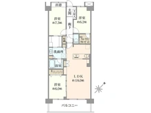 【神奈川県/横浜市保土ケ谷区常盤台】コスモ横浜常盤台公園 間取り図
