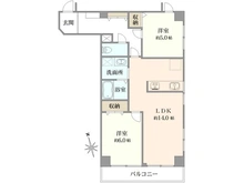 【神奈川県/横浜市保土ケ谷区天王町】天王町ダイヤモンドマンション 間取り図
