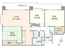 【神奈川県/横浜市保土ケ谷区星川】コスモ和田町 間取り図
