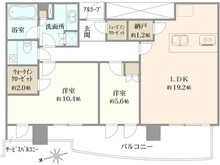 【神奈川県/横浜市西区みなとみらい】ブルーハーバ―タワーみなとみらい 間取り図