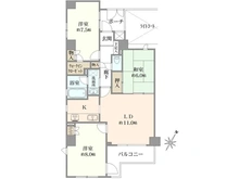 【神奈川県/横浜市南区高根町】クリオ大通り公園伍番館 間取り図