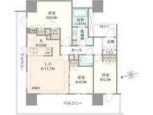 【神奈川県/横浜市西区みなとみらい】ブルーハーバータワーみなとみらい 間取り図