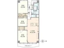 【神奈川県/横浜市西区平沼】パークハイツ横浜 間取り図