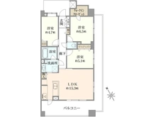 【神奈川県/横浜市神奈川区新浦島町】ライオンズマンションセントワーフ横濱 間取り図