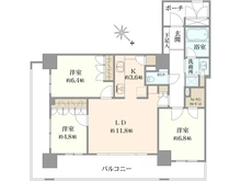 【神奈川県/横浜市中区山下町】横濱ディアタワー 間取り図
