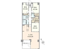 【神奈川県/横浜市神奈川区松見町】エクレール第二妙蓮寺 間取り図