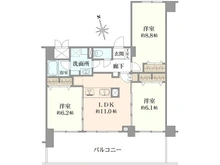 【神奈川県/横浜市南区三春台】キャッスルマンション横浜三春台 間取り図