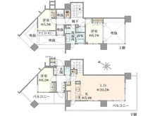 【神奈川県/横浜市神奈川区金港町】パークタワー横濱ポートサイド 間取り図