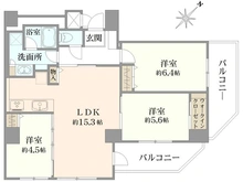 【神奈川県/横浜市南区山王町】ルミナス横浜阪東橋 間取り図