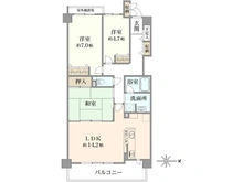 【神奈川県/横浜市南区永田東】モリスガーデンヒルズ井土ヶ谷 間取り図