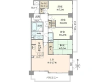【神奈川県/横浜市港北区樽町】パークシティ綱島弐番館 間取り図