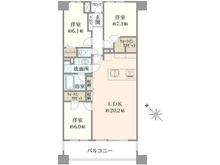 【神奈川県/横浜市神奈川区西寺尾】ゼファー横濱サウサリート神之木公園 間取り図