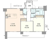 【神奈川県/横浜市西区北幸】クリオ横浜西口　 弐番館 間取り図