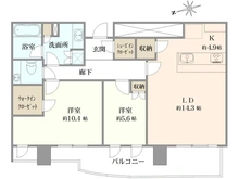 【神奈川県/横浜市西区みなとみらい】ブルーハーバータワーみなとみらい 間取り図