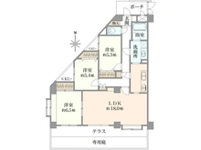 【神奈川県/横浜市港北区篠原東】ライオンズヒルズ妙蓮寺 間取り図