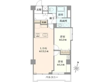 【神奈川県/横浜市神奈川区台町】ダイアパレス台町 間取り図