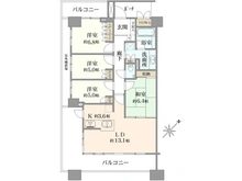 【神奈川県/横浜市神奈川区橋本町】コットンハーバータワーズ ベイイースト 間取り図