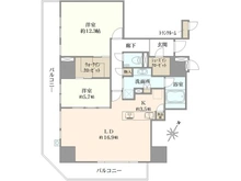 【神奈川県/横浜市西区北幸】ブランズ横浜 間取り図