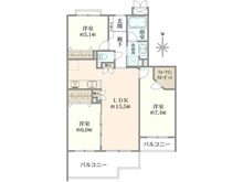 【神奈川県/横浜市神奈川区神大寺】クリオ片倉町八番館 間取り図