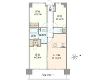 【神奈川県/横浜市南区蒔田町】東急ドエルアルス横浜蒔田 間取り図