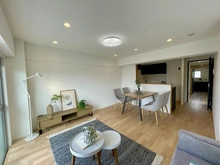 【神奈川県/横浜市港北区仲手原】妙蓮寺ビューハイツ リビング・ダイニング：ダウンライト設置/フローリング仕様