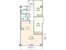 【神奈川県/横浜市港北区仲手原】妙蓮寺ビューハイツ 間取り図