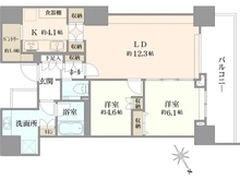 【神奈川県/横浜市中区北仲通】ザ・タワー横浜北仲 間取り図