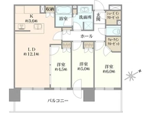 【神奈川県/横浜市神奈川区羽沢南】リビオタワー羽沢横浜国大 間取り図