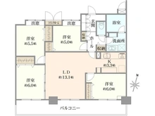 【神奈川県/横浜市神奈川区三ツ沢下町】コスモ横濱ガーデン山 間取り図