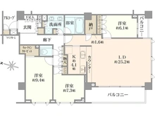 【東京都/世田谷区新町】パークハウス新町櫻雅 間取り図