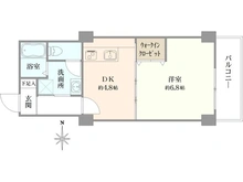 【神奈川県/横浜市青葉区藤が丘】サンハイツ藤が丘 間取り図