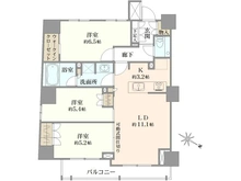 【東京都/文京区小石川】オープンレジデンシア小石川播磨坂 間取り図