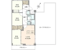 【神奈川県/横浜市港北区大豆戸町】グリーンコーポ大倉山 C棟 間取り図