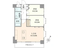 【神奈川県/横浜市南区南太田】扶桑ハイツ南太田 間取り図
